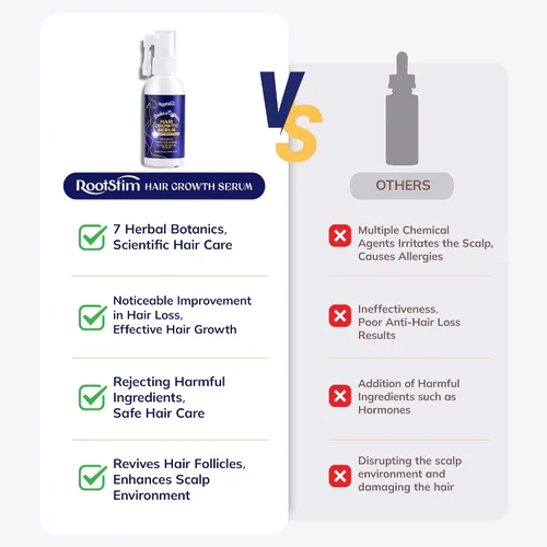 Vista 7 de Suero para el crecimiento del cabello, agua de arroz, biotina y cafeína, spray para el crecimiento del cabello para hombres y mujeres, aceites