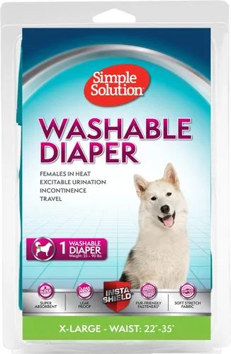 Vista 8 de Simple Solution Pañal lavable para perro hembra, pequeño, 1 paquete