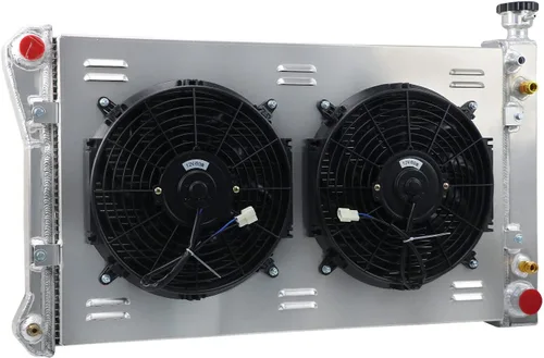 Vista 3 de Relé de ventilador de aluminio de 3 filas para Chevy C1500 C2500 C3500 K1500 K1500 K2500 5.0L