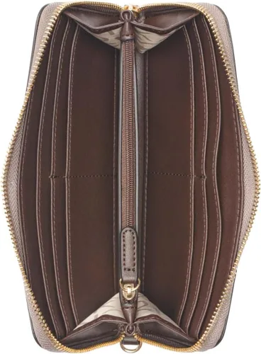 Vista 4 de Calvin Klein Artículo clave Saffiano Continental Zip Alrededor Cartera con correa de muñeca