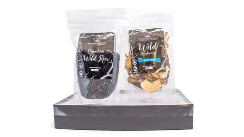 Vista 2 de West Coast Wild Foods Kit de sopa de hongos silvestres Arroz salvaje canadiense de 16 onzas - Mezcla de hongos 1.4 onzas Receta incluida