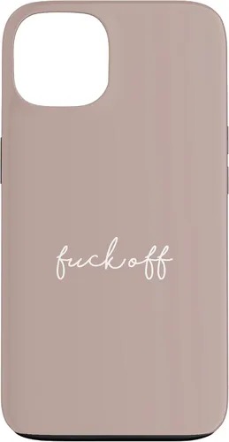 Vista 7 de Funda para iPhone 16 Pink Taupe Fuck Off Divertida manuscrita a mano con refranes sarcásticos groseros