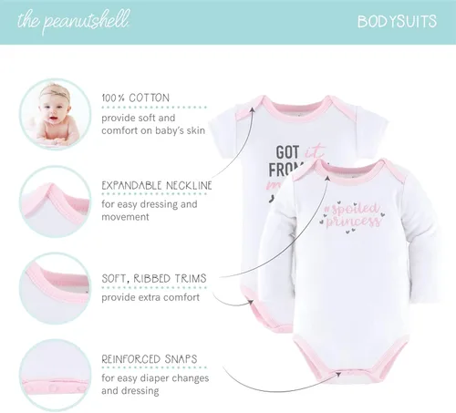 Vista 3 de The Peanutshell Conjunto de regalo de ropa y artículos esenciales para recién nacidos para niñas - 23 piezas - Se adapta a recién nacidos hasta 3