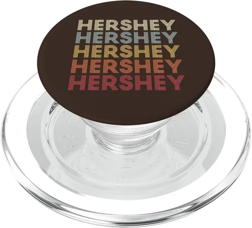 Vista 7 de Hershey Pennsylvania Hershey PA Retro PopSockets de texto vintage intercambiable PopGrip