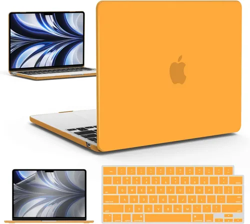 Vista 39 de IBENZER Funda para MacBook Air de 13 pulgadas 2026 2025 2024 2023 2022 M4 A3240 M3 A3113 M2 A2681, funda rígida con cubierta de teclado ScreenFilm