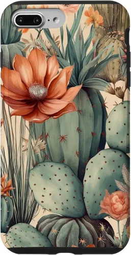 Vista 12 de Cactus Botanical Desert Western Funda bohemia moderna terracota para iPhone 17