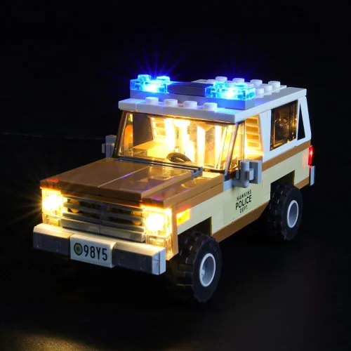 Vista 5 de GEAMENT Kit de luces de versión mejorada para Stranger Things The Upside Down - Compatible con el modelo de bloques de construcción Lego 75810