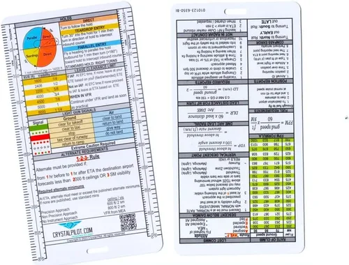 Vista 4 de Crystal Pilot Paquete de planificación IFR: hoja de trucos y bloc de notas