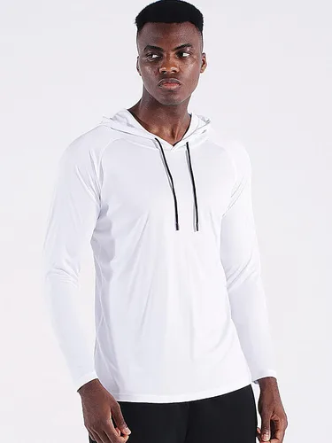 Vista 4 de CADMUS Camisas de pesca de manga larga para hombre, protección solar UPF 50+, sudaderas con capucha de ajuste seco