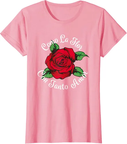 Vista 14 de Como La Flor - Bailar Cumbia - Mexican Rose Fiesta Regalo Camiseta Negro