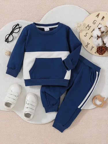 Vista 2 de Doresbebe Conjunto de ropa para bebé y niño pequeño, para otoño e invierno, sudadera con capucha y pantalones largos