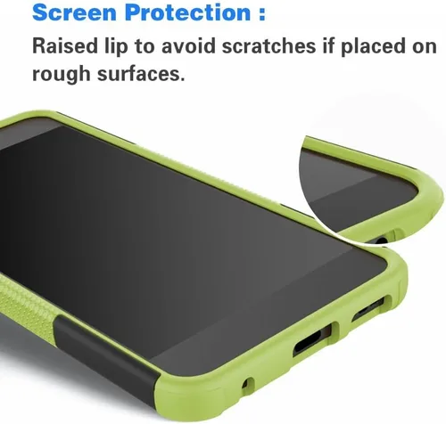 Vista 5 de Asuwish Funda de teléfono para Samsung Galaxy S9 con protector de pantalla de vidrio templado y soporte delgado, híbrida, resistente, funda