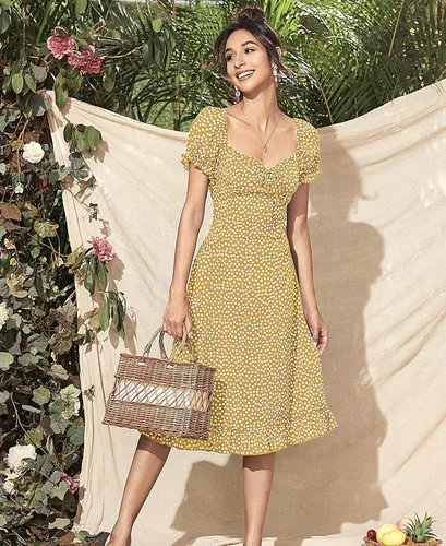 Vista 3 de Minivestido casual de mujer para primavera y verano