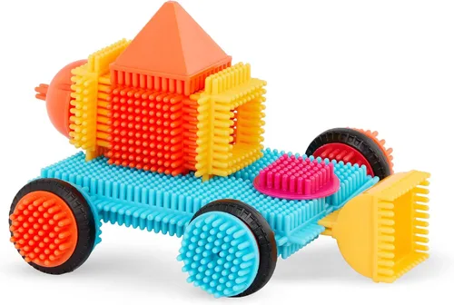 Vista 7 de Bristle Blocks Juguete Bloques de construcción para niños (80 piezas en tarro)