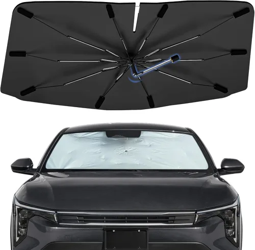 Vista 47 de Sombrilla Parasol para Parabrisas para Mazda 3 2014-2026, Parasol Plegable para Coche para Ventana Delantera, Visera Protectora Solar Altamente