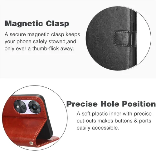 Vista 7 de Funda compatible con Xiaomi Poco X3 Pro, tarjetero de piel sintética, compatible con Xiaomi Poco X3 con cierre magnético, protección para teléfono