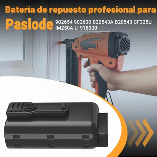 Vista 2 de Shentec Paquete de 2 baterías de 7,4 V y 2,5 Ah compatibles con Paslode 902654