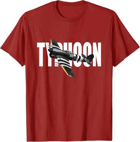 Vista 44 de RAF Hawker Typhoon WW2 Fighter Aircraft T-Shirt