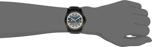 Vista 2 de Bulova 98B293 Grammy - Reloj analógico de cuarzo negro para hombre, Negro -, Cronógrafo