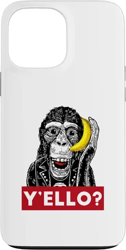 Vista 23 de Funda para iPhone 11 Pro Max Y'ello Monkey Calling Funny Supreme Print Case