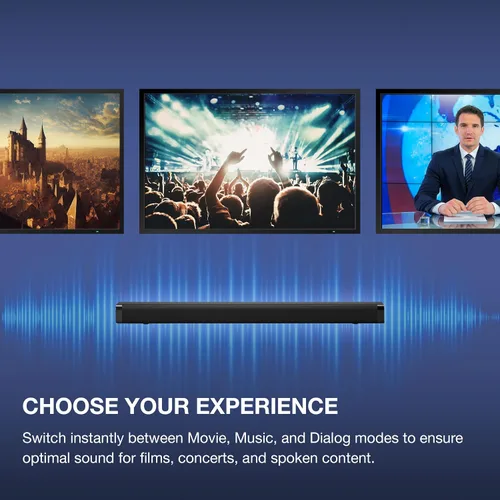 Vista 5 de iLive ITBSW222B Barra de sonido Bluetooth de 32 pulgadas con subwoofer inalámbrico