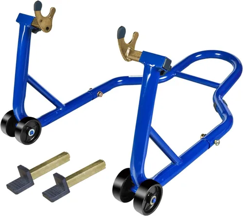 Vista 12 de Jack Boss Caballete de motocicleta, soporte de rueda trasera combo, capacidad de 500 libras, soporte de basculante para paddock para moto deportiva