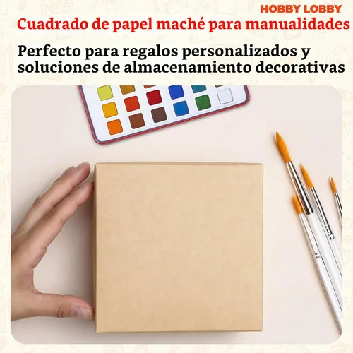 Vista 4 de Hobby Lobby - Juego de 3 cajas cuadradas de papel con tapa