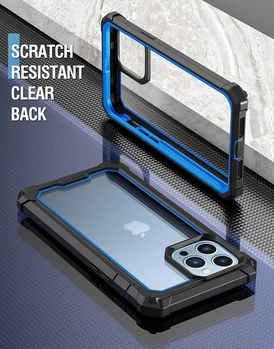 Vista 6 de Poetic Guardian Series - Funda diseñada para iPhone 13 Pro Max de 6.7 pulgadas, híbrida de cuerpo completo, a prueba de golpes, con protector
