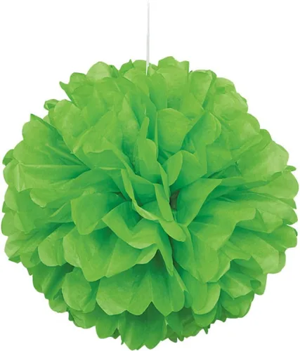 Vista 19 de Pompón de papel de seda color negro, de 16 pulgadas., talla única , Negro