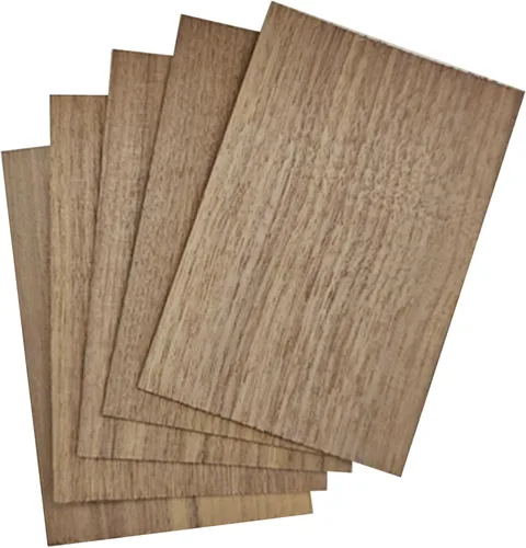 Vista 7 de MUXGOA 20 piezas de hojas de madera, hojas de madera de balsa sin terminar para manualidades DIY, láminas delgadas de madera para adornos de madera