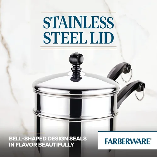 Vista 134 de Farberware Olla clásica de vapor hecha en acero inoxidable, 3 qt.