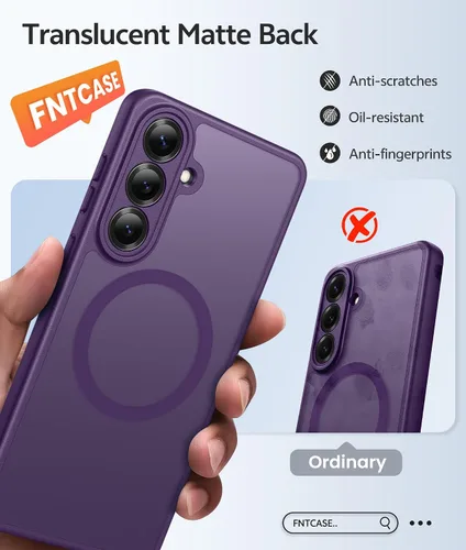 Vista 363 de FNTCASE Funda para Motorola Moto G-Stylus-5G-2025: Funda magnética translúcida mate a prueba de golpes para Moto G Stylus 2026, funda protectora