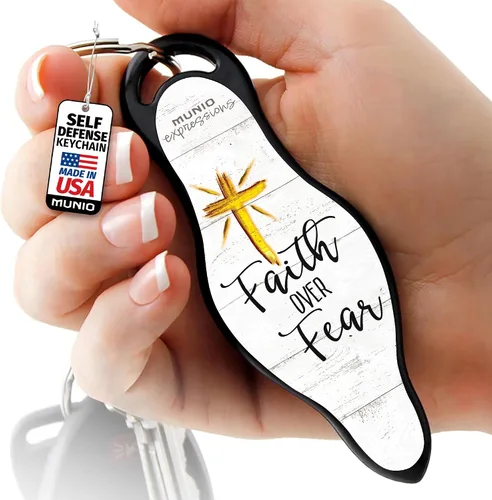 Vista 17 de MUNIO Self Defense Keychain - Personal Safety Tool for Men, Women & Kids Siempre mi madre