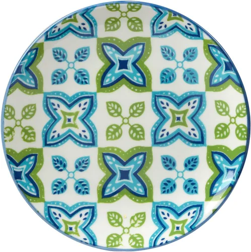 Vista 2 de Certified International Damask Floral - Platos de canapé/almuerzo de 6 pulgadas, diseños surtidos, multicolor, grande, juego de 6