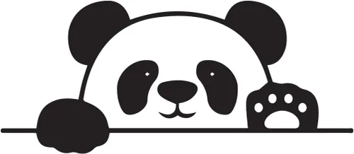 Vista 16 de Animal Cute Panda 1 (azul celeste) (juego de 2) calcomanías de vinilo impermeables de alta calidad para accesorios de laptop, casco, ventana
