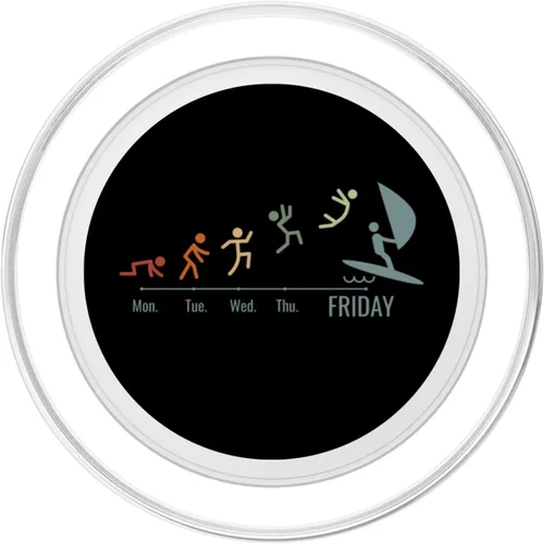 Vista 2 de Velas de windsurf, tabla de surf, deportes acuáticos, fin de semana, Windsurf, PopSockets, MagSafe PopGrip para iPhone