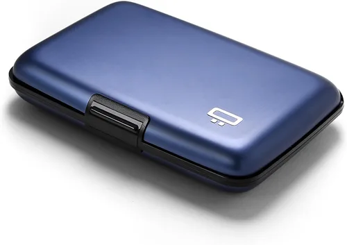 Vista 37 de ÖGON -DESIGNS- Portatarjetas de aluminio, protección RFID contra fraude y desmagnetización, billetera compacta, funda inteligente modelo STOCKHOLM V1