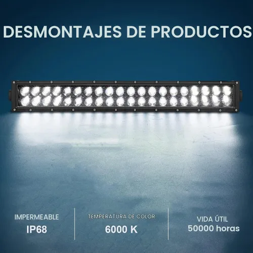 Vista 8 de Mofun Barra de luz LED de 180 W de 32 pulgadas con kit de cableado de interruptor remoto y soportes de montaje de parachoques delantero compatibles
