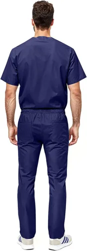 Vista 6 de Natural Uniforms - Juego de uniforme médico unisex, conjunto de camisa y pantalón (juego estándar de uniforme de trabajo)