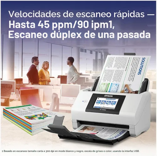 Vista 2 de Epson Escáner de documentos a color de red inalámbrica DS-790WN