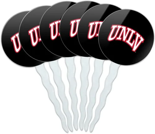 Vista 51 de Abilene Christian - Juego de 6 palillos para cupcakes con logotipo secundario