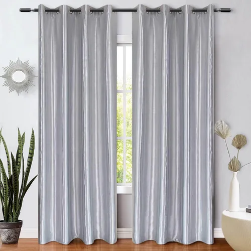 Vista 10 de WUBODTI - Cortinas opacas 100% crema para dormitorio o sala de estar de 84 pulgadas de largo, 2 paneles, cortinas modernas de aislamiento térmico
