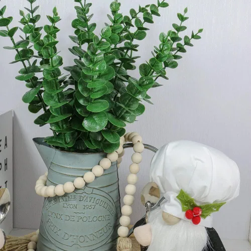Vista 6 de Sivya Artificial Eucalyptus Stems Real Touch Faux Eucalyptus Stems, Artificial Eucalyptus Leaves for Vase Wedding Bouquet Centerpiece Home Decor