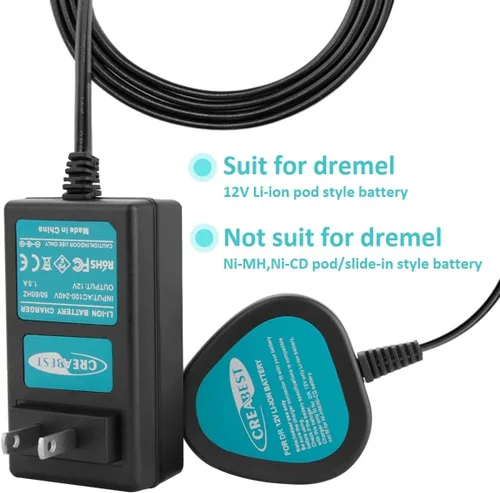 Vista 7 de Creabest Cargador de batería de iones de litio de 12 V compatible