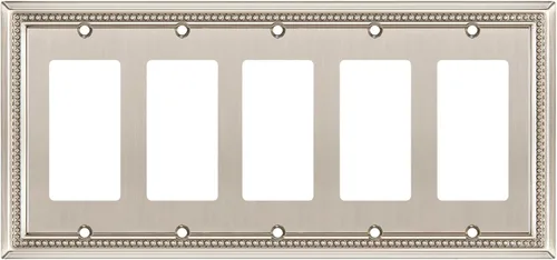 Vista 123 de Henne Bery Sunken Pearls Placa de Pared Decorativa de Servicio Pesado Placa de Interruptor Cubierta de Tomacorriente