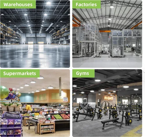 Vista 8 de 150W Luz LED UFO de Alta Bahía, 20250lm 5000K Luz LED UFO de Alta Bahía para Tienda [Equivalencia 450W MH/HPS] 100-277V IP65 Iluminación Comercial
