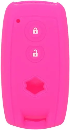 Vista 6 de SEGADEN - Funda protectora de silicona compatible con llave inteligente de 2 botones para Suzuki, para mando a distancia CV4544, color negro