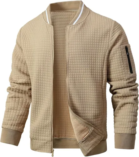 Vista 22 de Chaqueta casual para hombre, chaqueta ligera y abrigo universitario