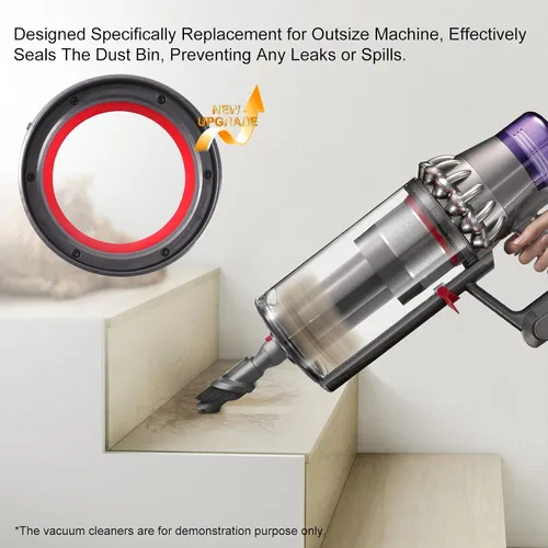 Vista 7 de Anillo de sellado de cubo de polvo SV16 SV29 mejorado compatible con Dyson Outsize Canister pieza de repuesto, compatible con accesorios de anillo