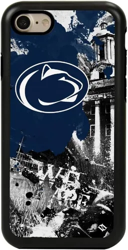 Vista 13 de Guard Dog NCAA - Funda híbrida para iPhone 7/8/SE Paulson Designs, color negro